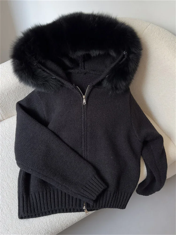 Winter Luxury Warm Fur Feather Cardigan Female Zipper Casual Patchwork Hoodie Knitwear Outwear Women's Faux Fur jacket New
Winter Luxury Warm Fur Feather Cardigan Female Zipper Casual Patchwork Hoodie Knitwear Outwear Women's Faux Fur jacket New