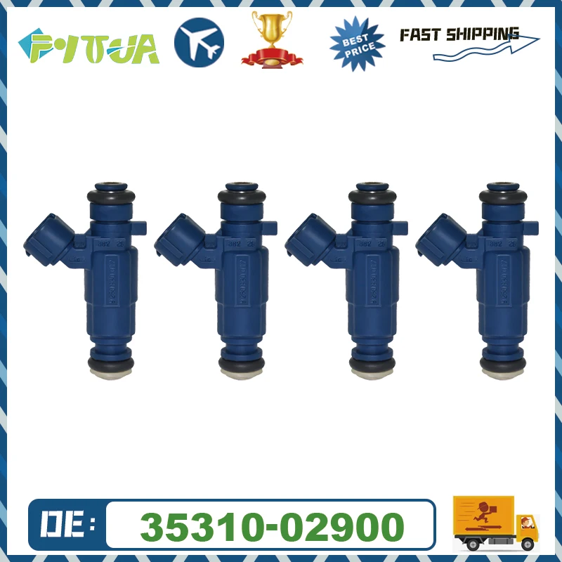 4pcs Fuel injector Nozzle 35310-02900 3531002900 For Hyundai Atos MX Prime i10 PA Kia Picanto BA L4-1.1L 2004-2016
4pcs Fuel injector Nozzle 35310-02900 3531002900 For Hyundai Atos MX Prime i10 PA Kia Picanto BA L4-1.1L 2004-2016