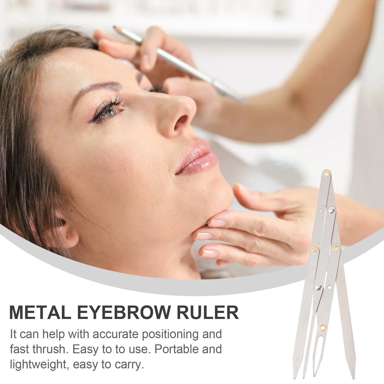 Eyebrow Scale Measuring Tool for Tattoos Stencils Women Make up Tattooing Ruler Ratio
Eyebrow Scale Measuring Tool for Tattoos Stencils Women Make up Tattooing Ruler Ratio