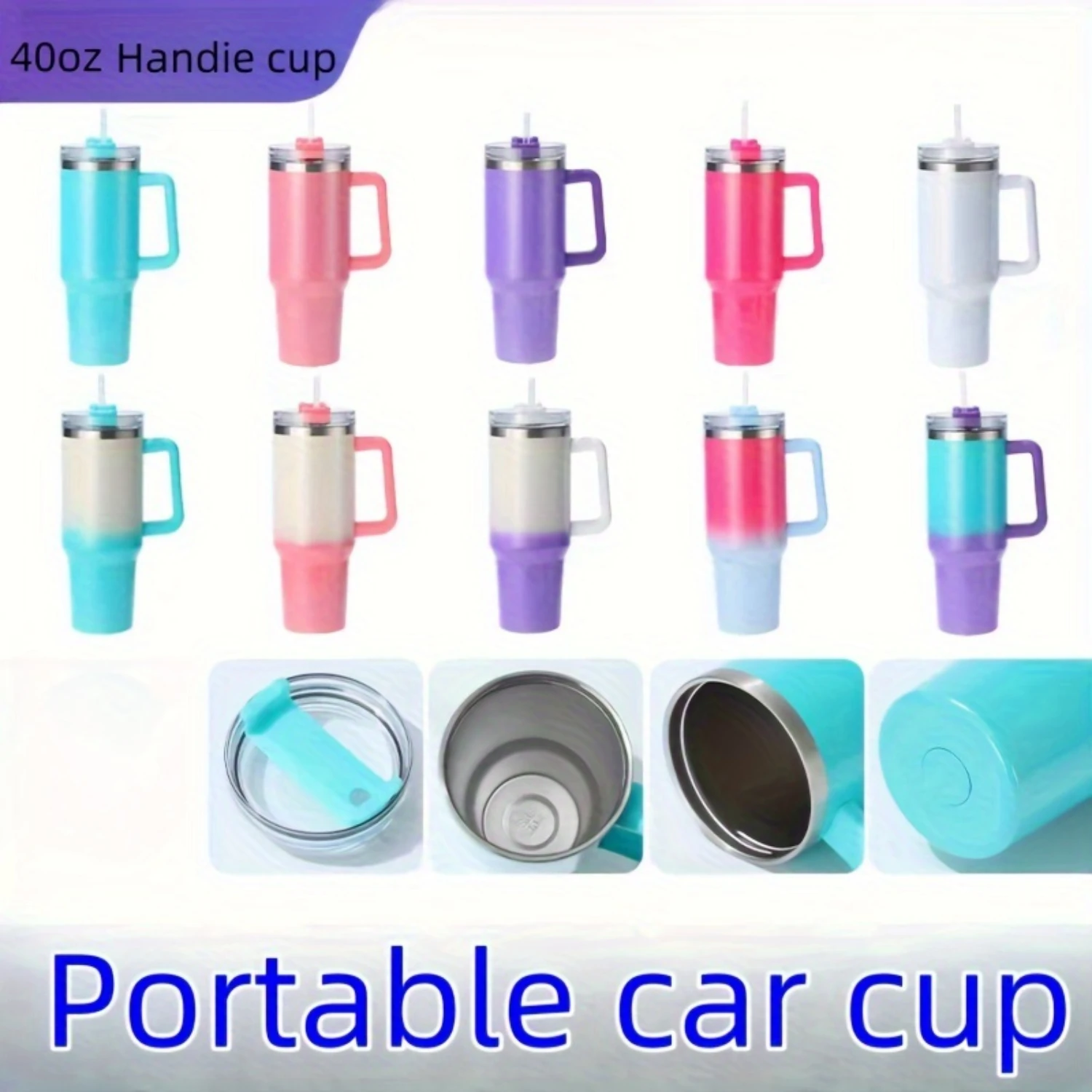 1pc 1200ml/40oz Stainless Steel Insulated Water Bottle With Handle, Portable Leakproof Straw Water Cup, Suitable For Outdoor Cam
1pc 1200ml/40oz Stainless Steel Insulated Water Bottle With Handle, Portable Leakproof Straw Water Cup, Suitable For Outdoor Cam
