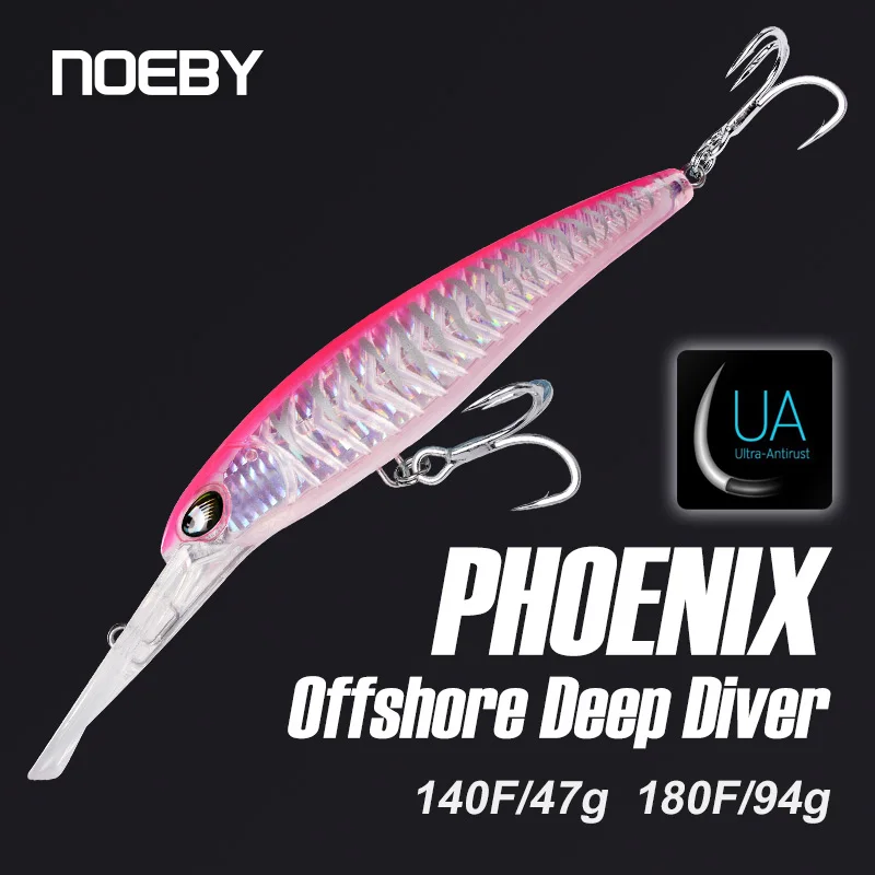 Noeby 140mm 47g 180mm 94g Trolling Minnow Fishing Lure Artificial Hard Bait Thicker Fish Bone Deep Diver Floating Fishing Lure
Noeby 140mm 47g 180mm 94g Trolling Minnow Fishing Lure Artificial Hard Bait Thicker Fish Bone Deep Diver Floating Fishing Lure