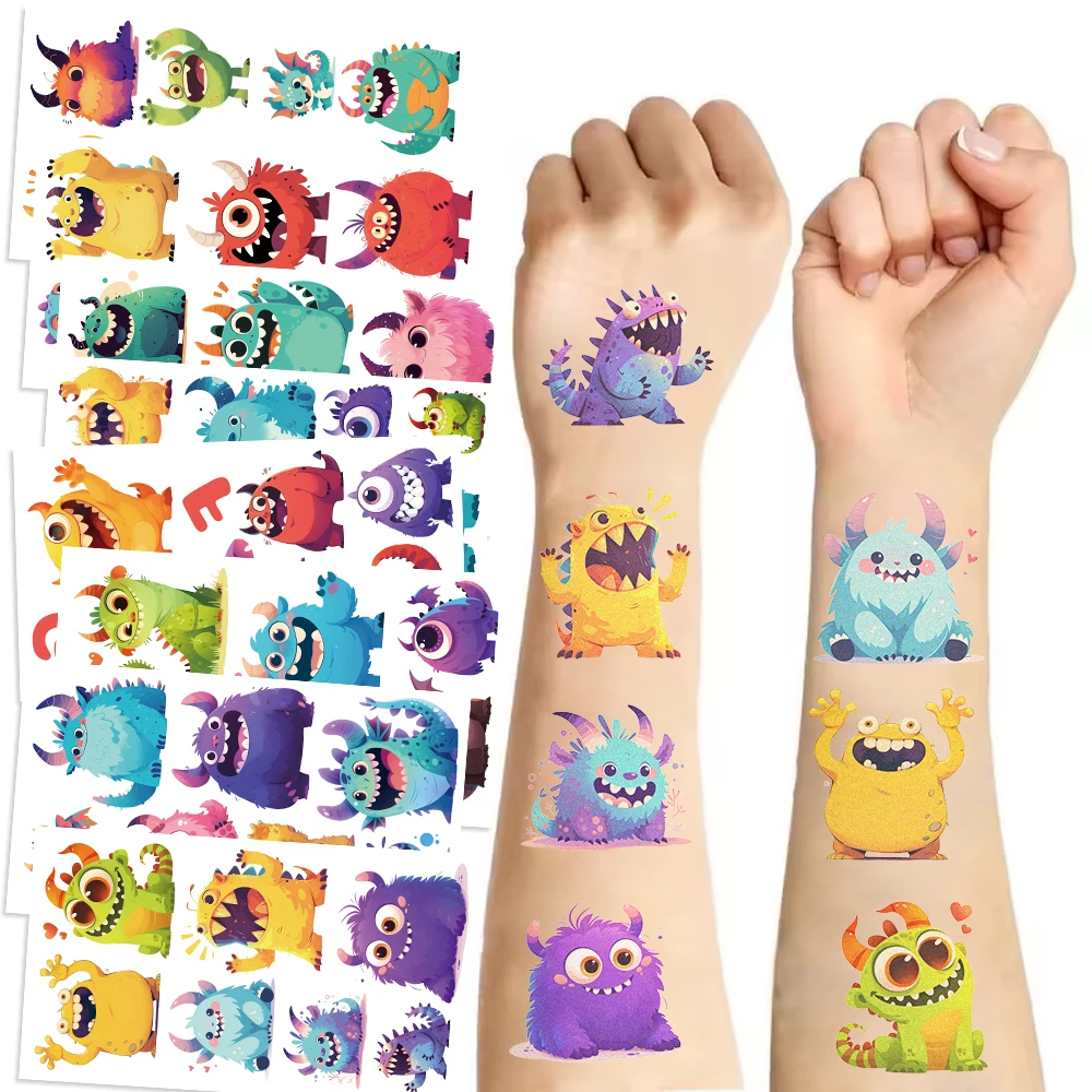 10 Sheets/Set Colorful Cartoon Monster Animal Series Tattoo Stickers Decorative Cheeks Waterproof Children's Party Temporary
10 Sheets/Set Colorful Cartoon Monster Animal Series Tattoo Stickers Decorative Cheeks Waterproof Children's Party Temporary