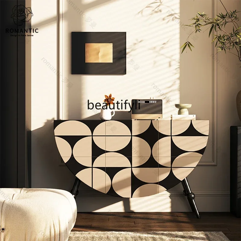 American retro geometric pattern tea cabinet locker household locker solid wood porch cabinet
American retro geometric pattern tea cabinet locker household locker solid wood porch cabinet