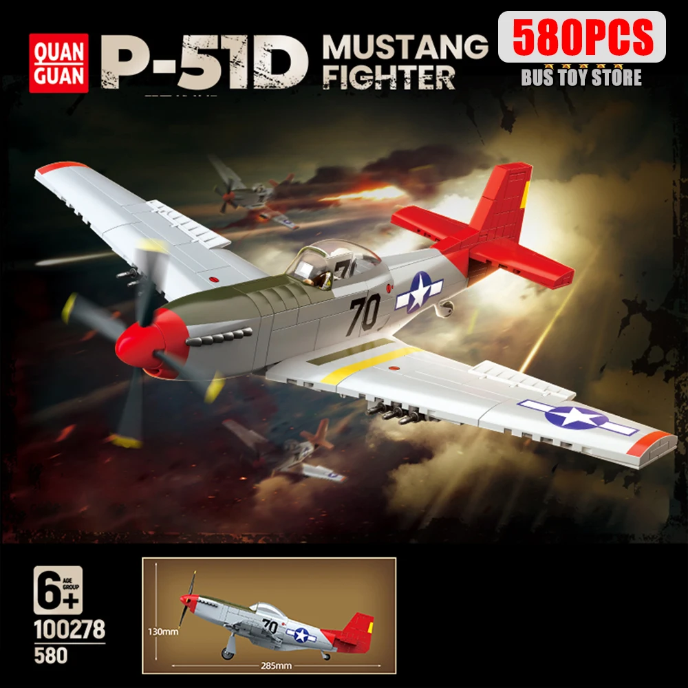 New WW2 USA Military Weapons Blocks Model Army DIY Bricks Plane Soldier P51D Mustang Fighter Building Model Bricks Toys Gifts 
New WW2 USA Military Weapons Blocks Model Army DIY Bricks Plane Soldier P51D Mustang Fighter Building Model Bricks Toys Gifts