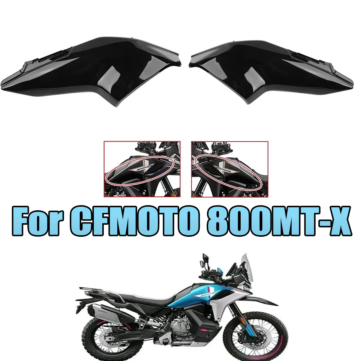 Fit For CFMOTO 800MTX CF800-11-11A 800MT-X Motorcycle fuel tank guard plate guide cover shell, left and right fuel tank shields
Fit For CFMOTO 800MTX CF800-11-11A 800MT-X Motorcycle fuel tank guard plate guide cover shell, left and right fuel tank shields