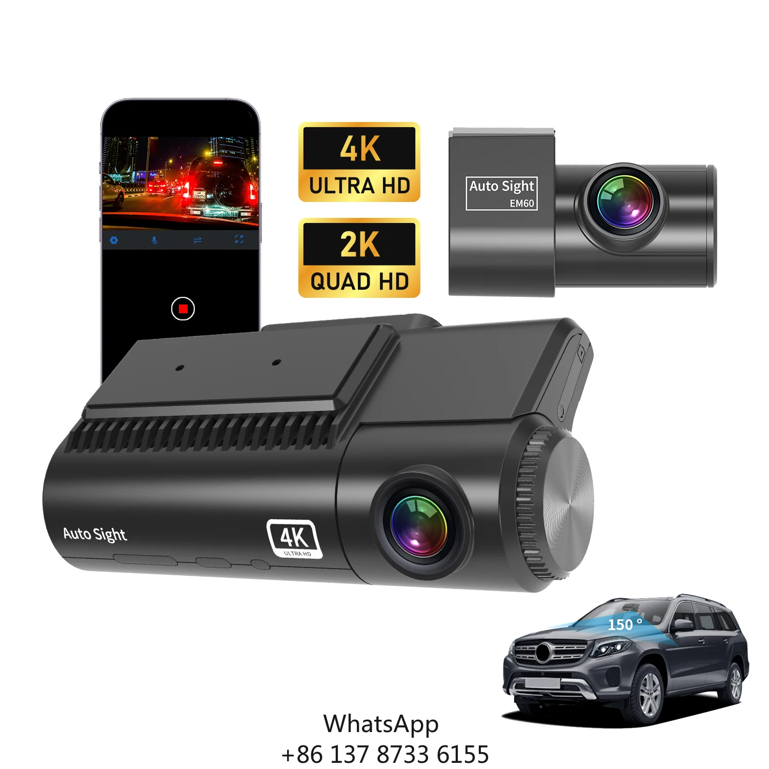 4K Front 2K Rear Dual Lens Car Camera GPS Driving Recorder 24H Parking Monitor WIFI Night Vision Dash Cam
4K Front 2K Rear Dual Lens Car Camera GPS Driving Recorder 24H Parking Monitor WIFI Night Vision Dash Cam