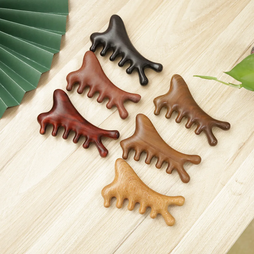 4 In 1 Natural Sandalwood Comb Head Scalp Massager Gua Sha Tool Acupressure Meridian Portable Home Travel Wood Comb
4 In 1 Natural Sandalwood Comb Head Scalp Massager Gua Sha Tool Acupressure Meridian Portable Home Travel Wood Comb