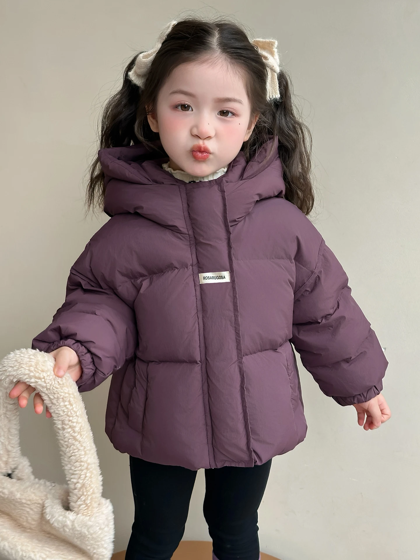 Girls' ort Puffer Jaet Winter Warm White Du down Bread Sle Korean Children's Clothes Thiened Straight Cut Long Sve
Girls' ort Puffer Jaet Winter Warm White Du down Bread Sle Korean Children's Clothes Thiened Straight Cut Long Sve