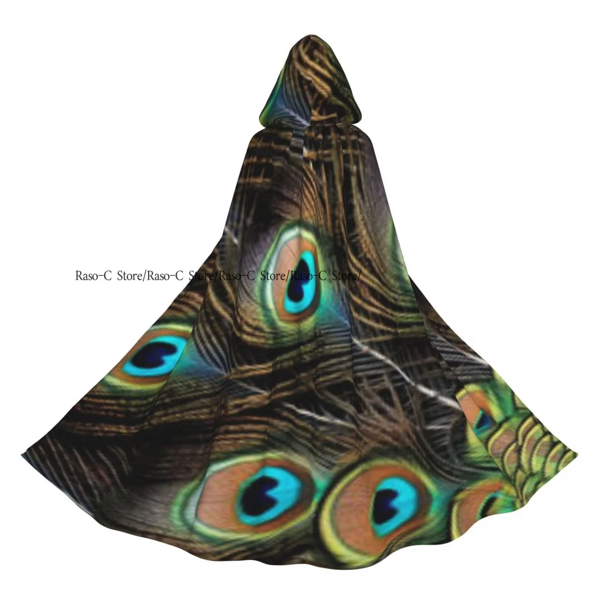 Unisex Witch Party Reversible Hooded Adult Vampires Cape Cloak Peacock Feathers Background
Unisex Witch Party Reversible Hooded Adult Vampires Cape Cloak Peacock Feathers Background