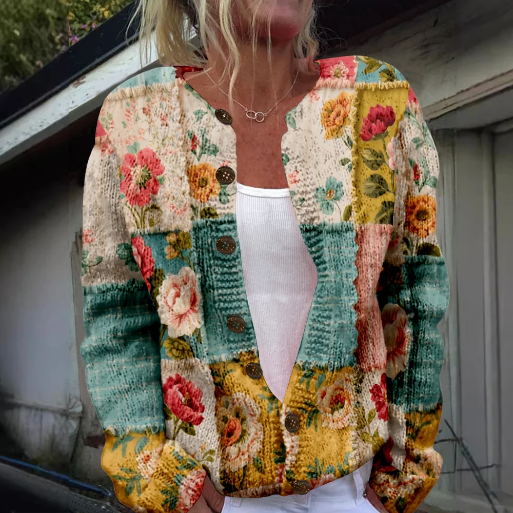 Autumn Winter Knitted plaid floral Cardigan Casual Sweater Streetwear Women Sweaters Knit Top Cool Jumpers Fashion
Autumn Winter Knitted plaid floral Cardigan Casual Sweater Streetwear Women Sweaters Knit Top Cool Jumpers Fashion