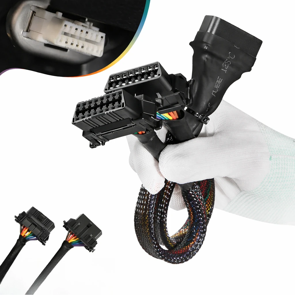 OBD II Port OBD 2 16Pin Splitter Extension Cable 1 Male 2 Female Y Cable Adapter
OBD II Port OBD 2 16Pin Splitter Extension Cable 1 Male 2 Female Y Cable Adapter