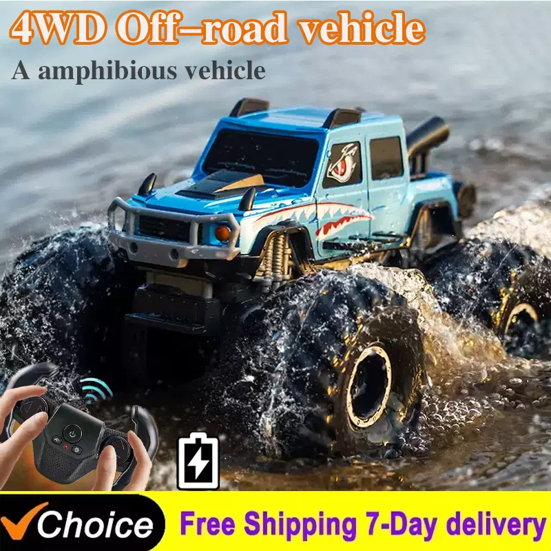 2025 New 4WD Monster RC Car Bestseller Amphibious All-Terrain Car 2.4G Waterproof Remote Control Climbing Car Toy Gifts For Kids
2025 New 4WD Monster RC Car Bestseller Amphibious All-Terrain Car 2.4G Waterproof Remote Control Climbing Car Toy Gifts For Kids