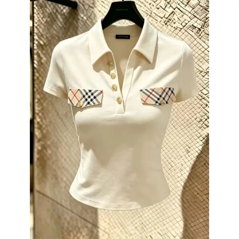 Short Sleeve Polo Shirts Woman Aesthetic Hot Black Women Vintage Sweatshirt Flower Knitted Korean Shirt High Quality Top Cotton
Short Sleeve Polo Shirts Woman Aesthetic Hot Black Women Vintage Sweatshirt Flower Knitted Korean Shirt High Quality Top Cotton