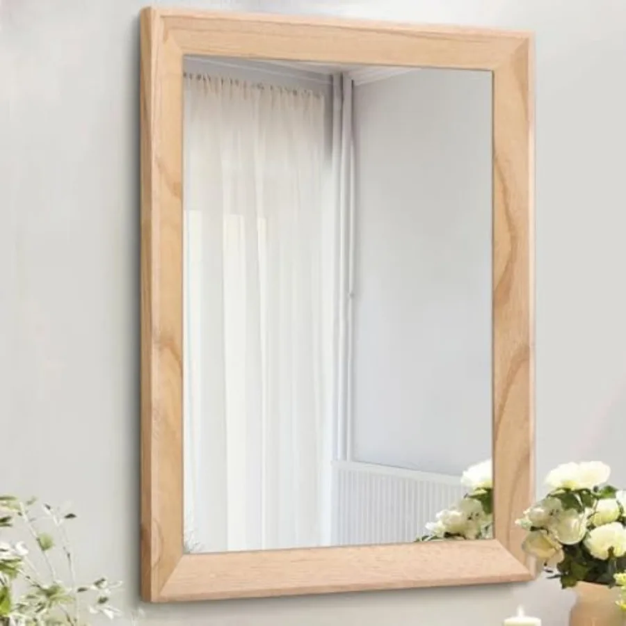 Rustic Mirrors for Wall Rectangle Wood Frame Mirror Decorative for Farmhouse Bedroom Bathroom Living Room Large 20"x16
Rustic Mirrors for Wall Rectangle Wood Frame Mirror Decorative for Farmhouse Bedroom Bathroom Living Room Large 20"x16