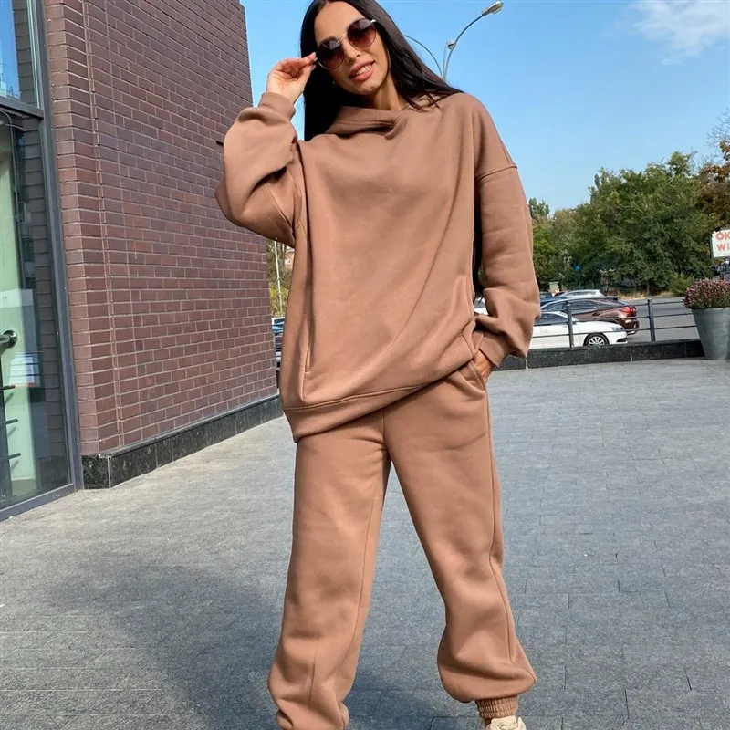 Fashionable Color Hoodie Sweatshirt Women's Two-Piece Set Casual Sporty Autumn Winter New Arrival Comfortable Cotton Blend
Fashionable Color Hoodie Sweatshirt Women's Two-Piece Set Casual Sporty Autumn Winter New Arrival Comfortable Cotton Blend