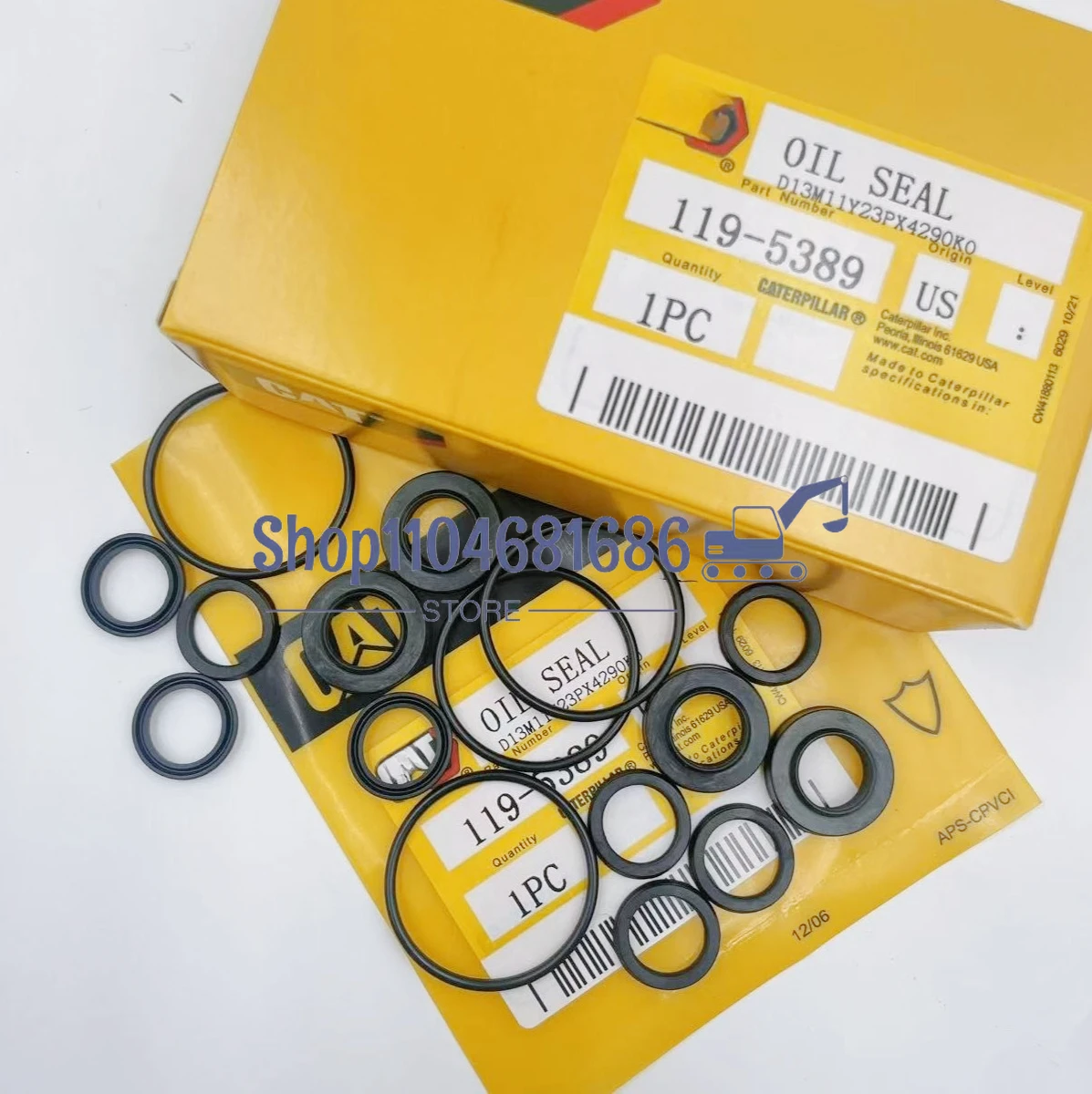 119-5389,6V-6400,Seal VALVE PILOT Caterpillar 320C 320D 320B 312C 312D
119-5389,6V-6400,Seal VALVE PILOT Caterpillar 320C 320D 320B 312C 312D