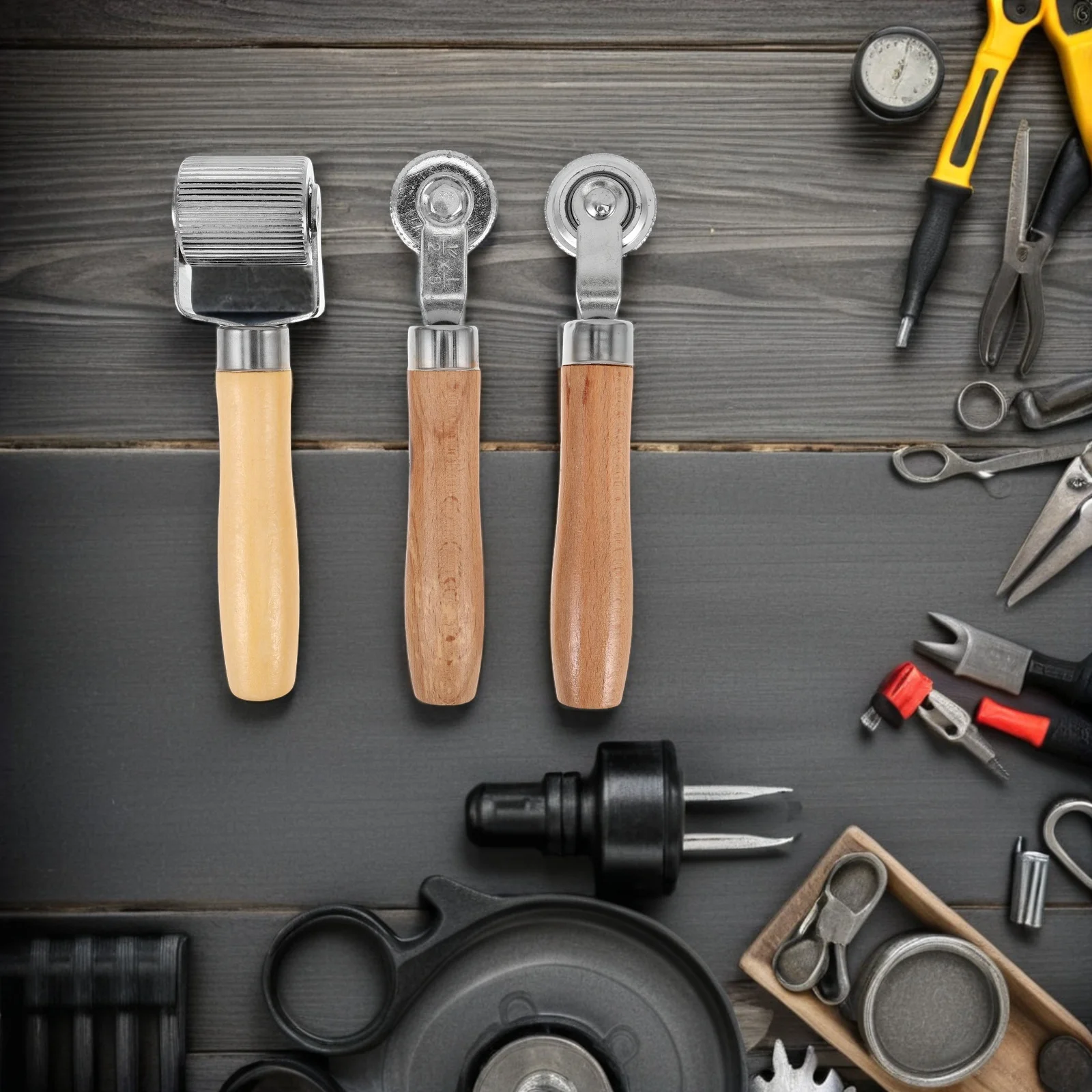3Pcs Tire Repair Roller Wooden Handle Car Sound Deadening Metal Roller Auto Noise Insulation Tool Wallpaper Application Tool
3Pcs Tire Repair Roller Wooden Handle Car Sound Deadening Metal Roller Auto Noise Insulation Tool Wallpaper Application Tool
