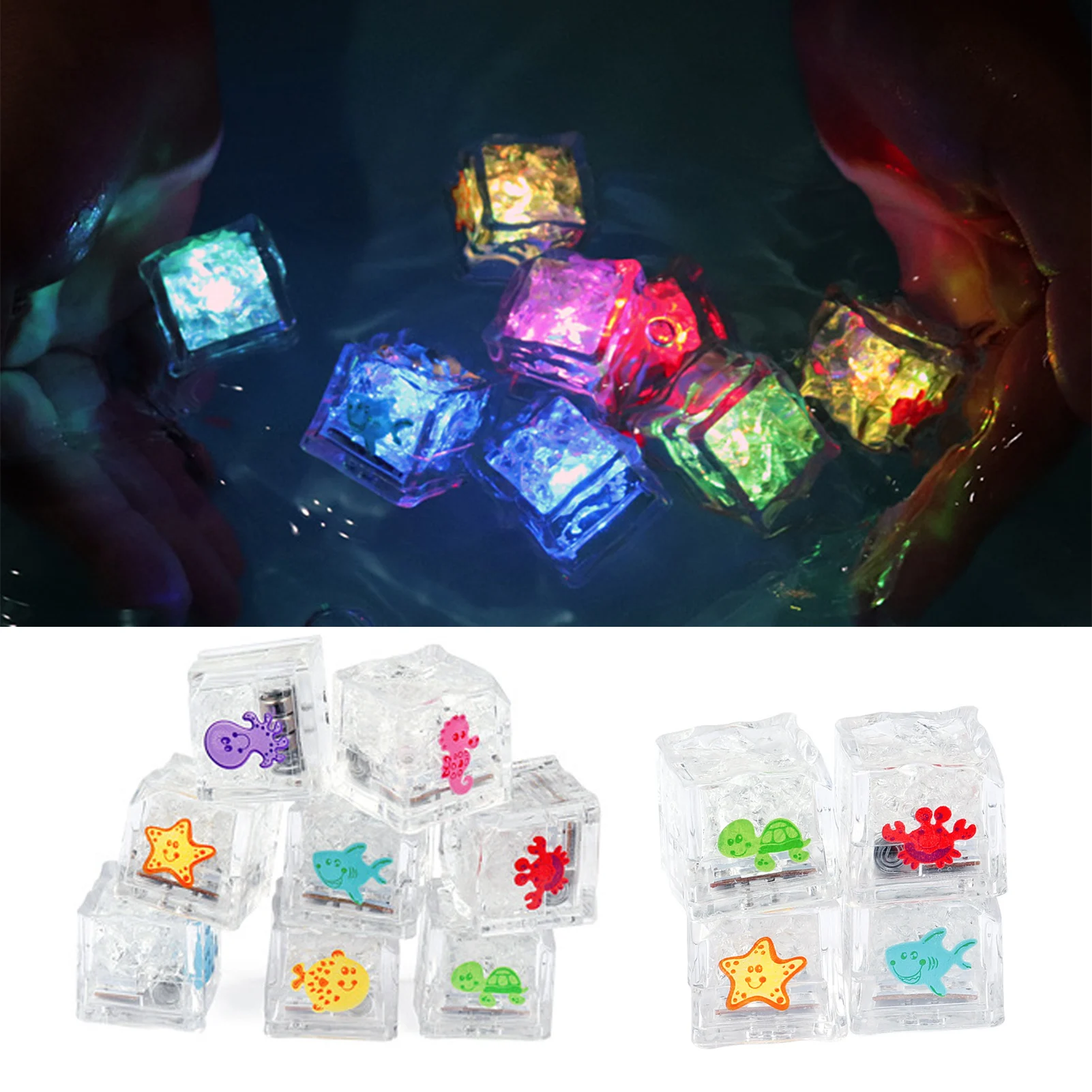 Glowing Ice Cube Baby Bath Toys Funny Lovely Cartoon Animal Flashing Water Toys for Indoor Outdoor Swimming Toy
Glowing Ice Cube Baby Bath Toys Funny Lovely Cartoon Animal Flashing Water Toys for Indoor Outdoor Swimming Toy