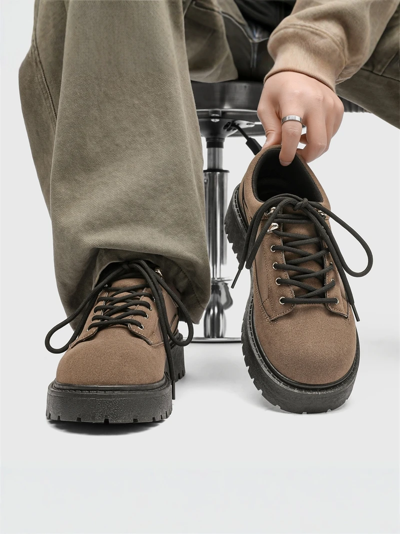 Men's Casual Leather Shoes 2026 New Style Summer Retro Trend All-Match Thick Bottom Heightening Anti-Slip Trend Shoes
Men's Casual Leather Shoes 2026 New Style Summer Retro Trend All-Match Thick Bottom Heightening Anti-Slip Trend Shoes