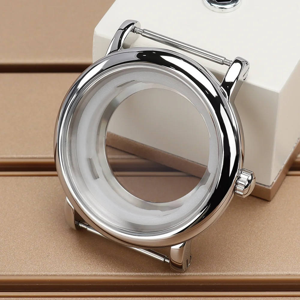 44mm NH35 Polished Watch Case 304L Steel Accessories For NH35 NH36 NH38 NH34 4R36 Movts 34.5mmDial Modified Watch Replaced Parts
44mm NH35 Polished Watch Case 304L Steel Accessories For NH35 NH36 NH38 NH34 4R36 Movts 34.5mmDial Modified Watch Replaced Parts