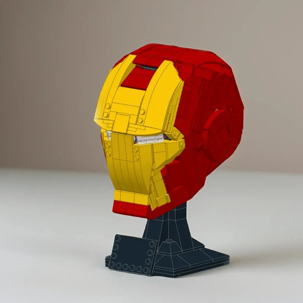517PCS MOC Ironers Man Helmet DIY Building Blocks - -Up Ready Display Model for Superheroes Fans 
517PCS MOC Ironers Man Helmet DIY Building Blocks - -Up Ready Display Model for Superheroes Fans