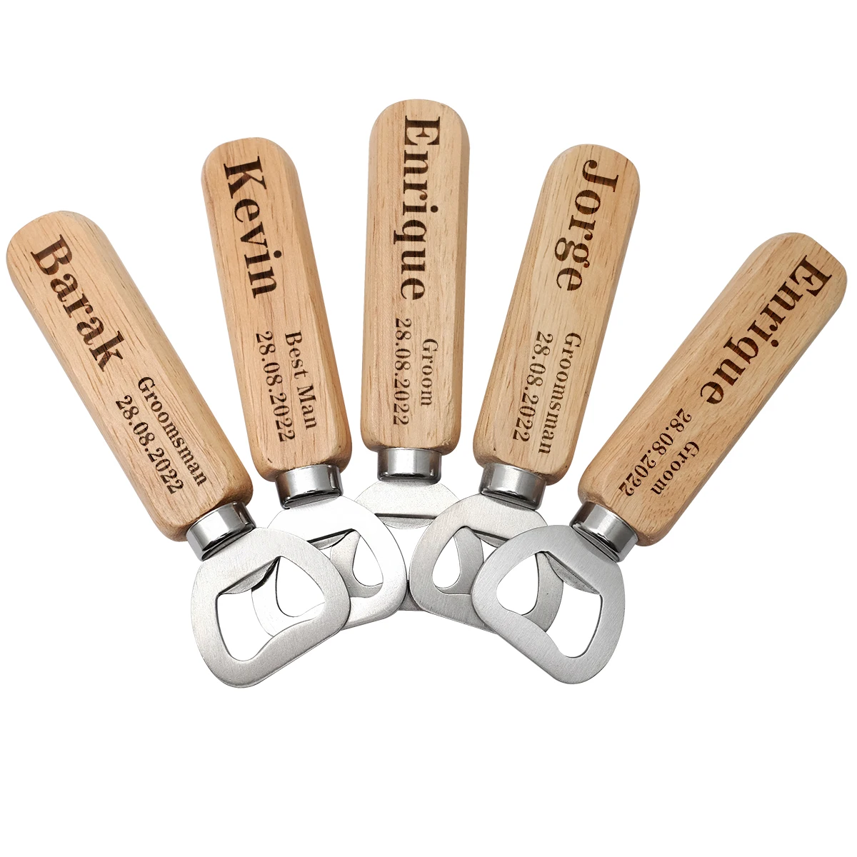 Personalized Engraved Beer Opener for Groomsmen, Custom Wood Beer Bottle Opener, Best Man Gift
Personalized Engraved Beer Opener for Groomsmen, Custom Wood Beer Bottle Opener, Best Man Gift