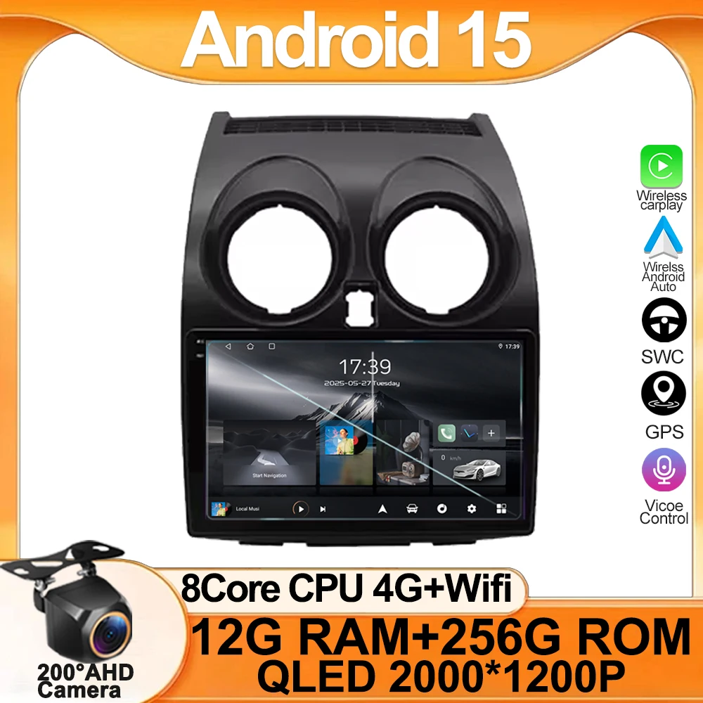 Android 15 For Nissan Qashqai 1 J10 2006 - 2013 Auto Radio Stereo Multimedia Player GPS Navigation DVD 5G High-performance CPU
Android 15 For Nissan Qashqai 1 J10 2006 - 2013 Auto Radio Stereo Multimedia Player GPS Navigation DVD 5G High-performance CPU