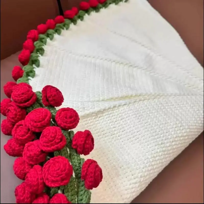 Throw Blanket For Couch Crochet Flower Blanket Bouquet Shape Knitted Art Comfortable Home Napping Bedding Romantic For Mother's
Throw Blanket For Couch Crochet Flower Blanket Bouquet Shape Knitted Art Comfortable Home Napping Bedding Romantic For Mother's