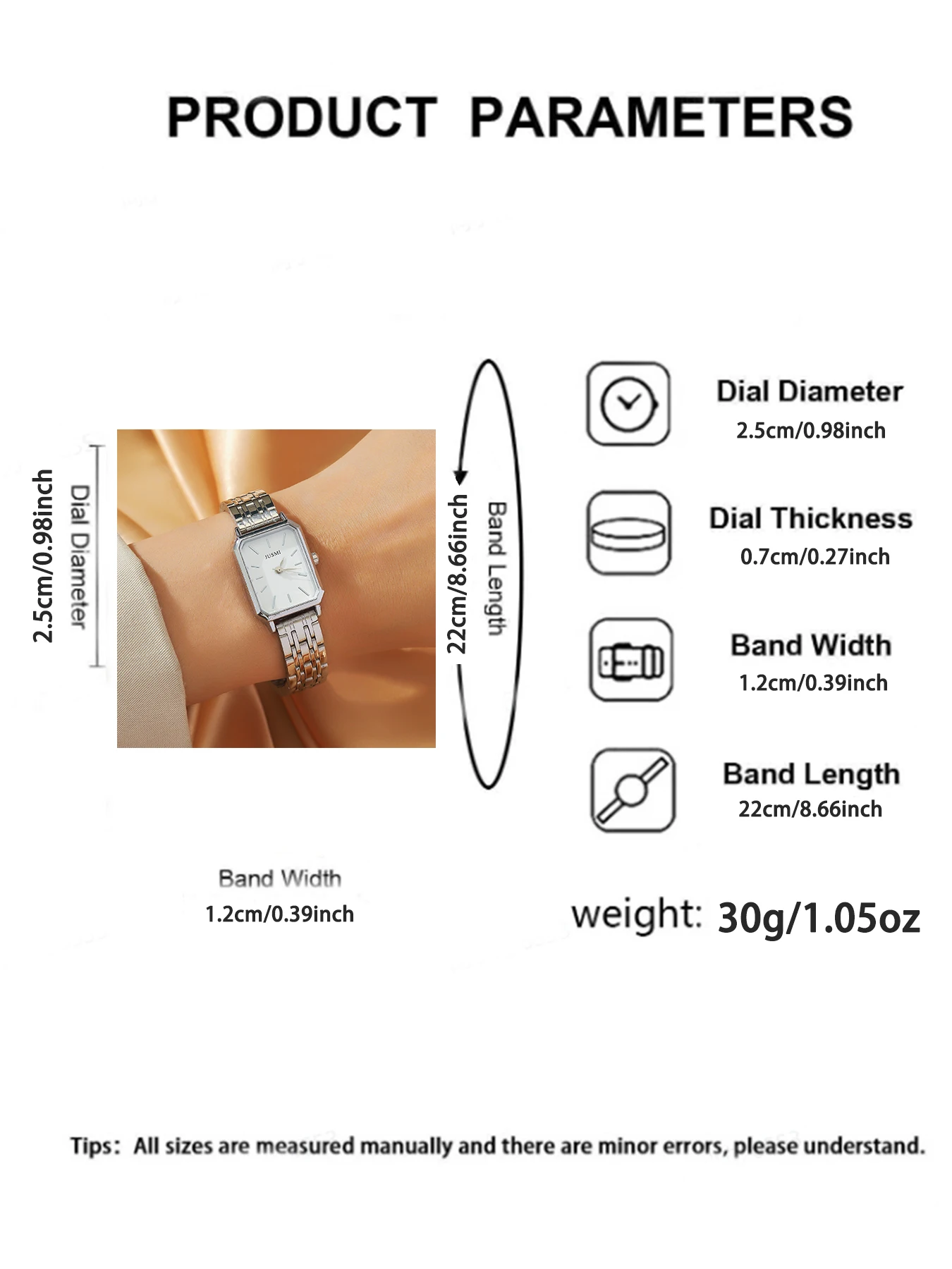 Модный простой маленький квадратный стальной женский комплект украшений для кварцевых часов, 2 комплекта, подходит для подарков на Рождество и Хэллоуин
Модный простой маленький квадратный стальной женский комплект украшений для кварцевых часов, 2 комплекта, подходит для подарков на Рождество и Хэллоуин