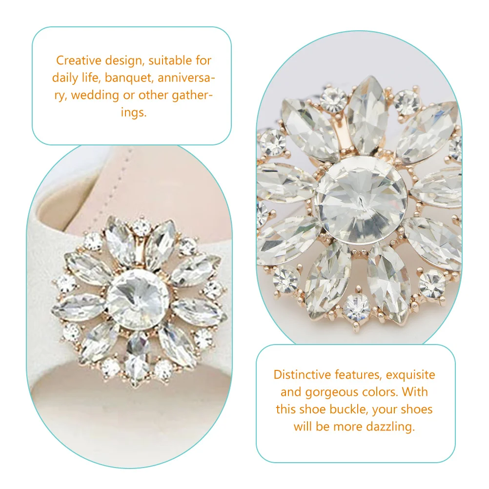 2 Pcs Shoe Buckle Clear Clip Decoration Bling Clips for Pumps Heel Shoes Rhinestone Applique Fit
2 Pcs Shoe Buckle Clear Clip Decoration Bling Clips for Pumps Heel Shoes Rhinestone Applique Fit