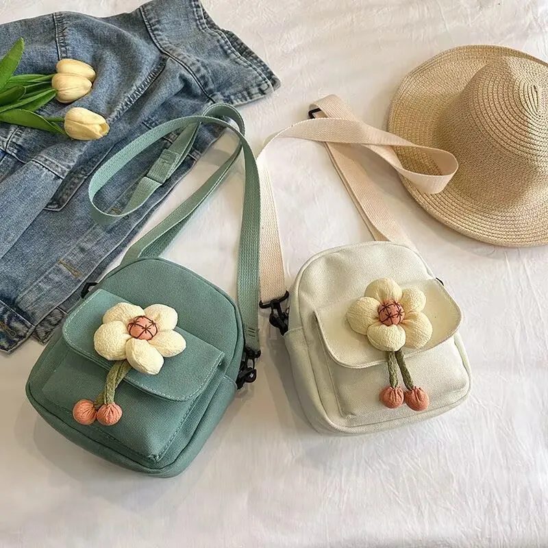New Cute Flower Shoulder Crossbody Bag Cute Canvas Large Capacity Commuter Bag Phone Women's Bag
New Cute Flower Shoulder Crossbody Bag Cute Canvas Large Capacity Commuter Bag Phone Women's Bag