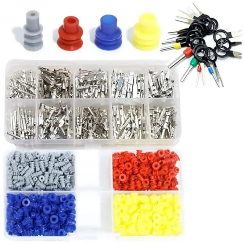 NEW-Car Electrical Terminal Connectors Automotive Wire Pin Removal Kit Non Insulated Male Female Crimp
NEW-Car Electrical Terminal Connectors Automotive Wire Pin Removal Kit Non Insulated Male Female Crimp