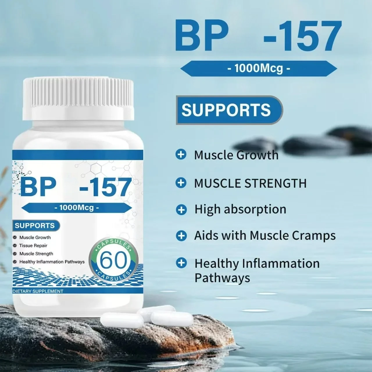 157 Capsules 1000Mcg, Supports Muscle Growth, Tissue Repair,Immune Health,Non-GMO,Gluten-Free,60 Capsules
157 Capsules 1000Mcg, Supports Muscle Growth, Tissue Repair,Immune Health,Non-GMO,Gluten-Free,60 Capsules