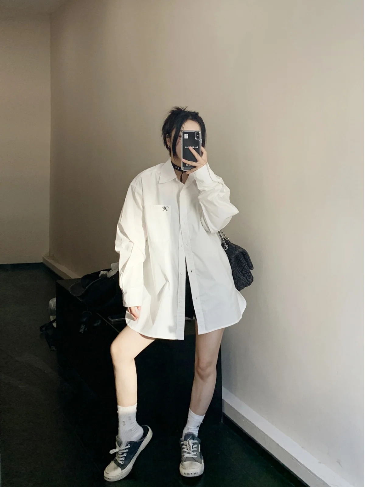 Oisis повседневный длинный све irt с вышивкой, женский свободный крой, винтажный простой белый хлопковый топ, осенняя новая одежда Sle Fem
Oisis повседневный длинный све irt с вышивкой, женский свободный крой, винтажный простой белый хлопковый топ, осенняя новая одежда Sle Fem