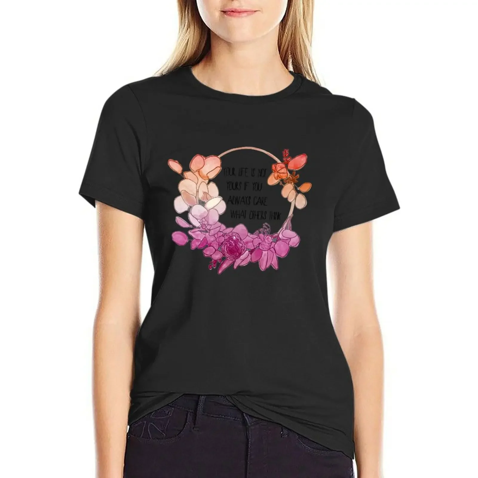 Lesbian pride watercolour (Subtle lesbian flag colours) T-Shirt quick drying funny Blouse new edition tshirts woman
Lesbian pride watercolour (Subtle lesbian flag colours) T-Shirt quick drying funny Blouse new edition tshirts woman