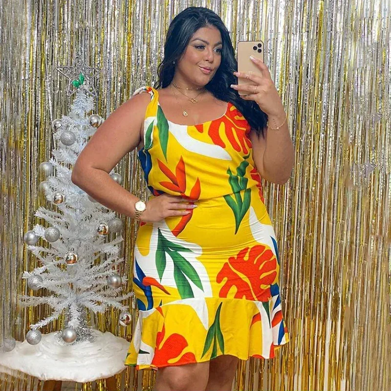 KEXU Sexy Print Dress for Women Sleeveless Club Party Dresses Plus Size Ruffles Summer Beach Dress Sundress Streetwear
KEXU Sexy Print Dress for Women Sleeveless Club Party Dresses Plus Size Ruffles Summer Beach Dress Sundress Streetwear