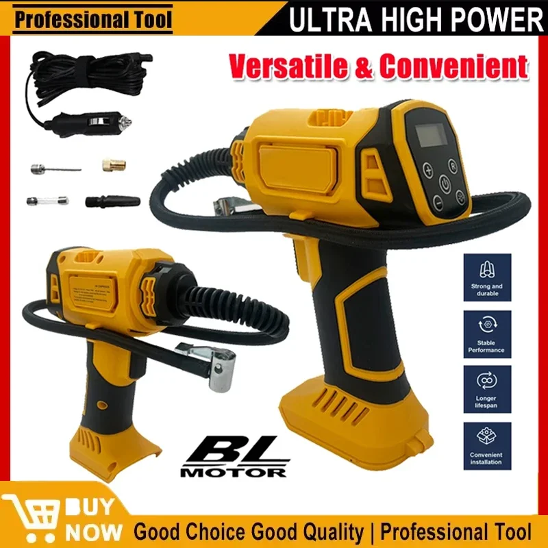 Подходит для воздушного компрессора Dewalt, автоматический накачиватель шин, беспроводной перезаряжаемый ручной электрический насос с цифровым манометром
Подходит для воздушного компрессора Dewalt, автоматический накачиватель шин, беспроводной перезаряжаемый ручной электрический насос с цифровым манометром