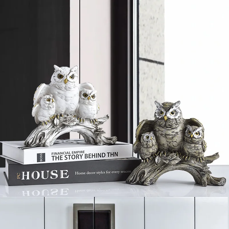 New American Owl Decorative Ornaments Creative Resin Crafts Office Desktop Business High-end Bookcase Living Room Home Decor
New American Owl Decorative Ornaments Creative Resin Crafts Office Desktop Business High-end Bookcase Living Room Home Decor
