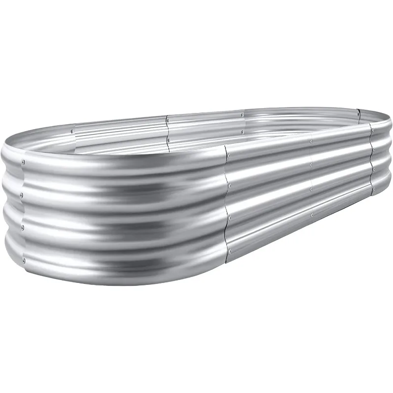Galvanized Raised Garden Bed Kit, Galvanized Planter Garden Boxes Outdoor, Oval Large Metal for Vegetables 4×2×1ft(1pcs)
Galvanized Raised Garden Bed Kit, Galvanized Planter Garden Boxes Outdoor, Oval Large Metal for Vegetables 4×2×1ft(1pcs)