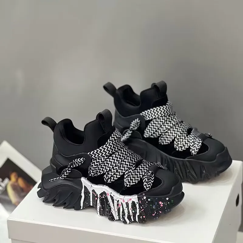 Spring Women's Shoes Casual Sneakers Fashion Chunky Sneakers Thick Sole Increase Daddy Sports Shoes Plataforma Mujer Zapatillas
Spring Women's Shoes Casual Sneakers Fashion Chunky Sneakers Thick Sole Increase Daddy Sports Shoes Plataforma Mujer Zapatillas