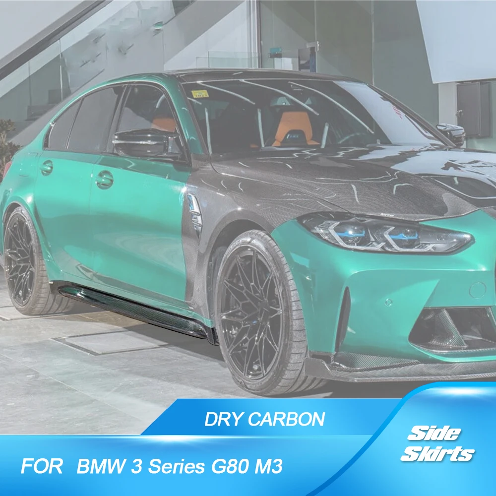 Dry Carbon Car Side Bumper Spoiler Side Skirts for BMW 3 Series G80 M3 Sedan Car Side Skirt Extension Lip Spoiler 2021 2022
Dry Carbon Car Side Bumper Spoiler Side Skirts for BMW 3 Series G80 M3 Sedan Car Side Skirt Extension Lip Spoiler 2021 2022