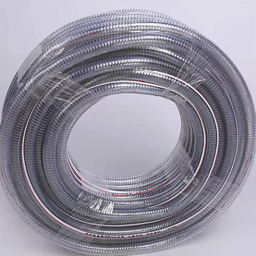 ID.6 ~ 38 мм прозрачный армированный ПВХ шланг, стальная проволока, спиральный шланг для масла, воздуха, воды, гибкий, прочный, с высоким расходом для автомобиля, заводского сада
ID.6 ~ 38 мм прозрачный армированный ПВХ шланг, стальная проволока, спиральный шланг для масла, воздуха, воды, гибкий, прочный, с высоким расходом для автомобиля, заводского сада