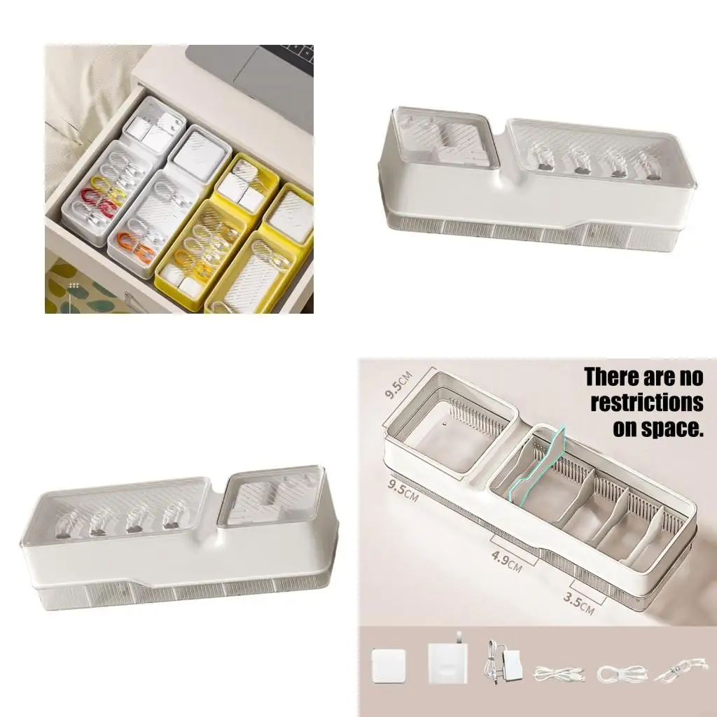 MultiPurpose Desktop Cable Organizers Box With 1.5m Strap 10pcs Labels Case For Secure Fastening And Easy Access 896C
MultiPurpose Desktop Cable Organizers Box With 1.5m Strap 10pcs Labels Case For Secure Fastening And Easy Access 896C