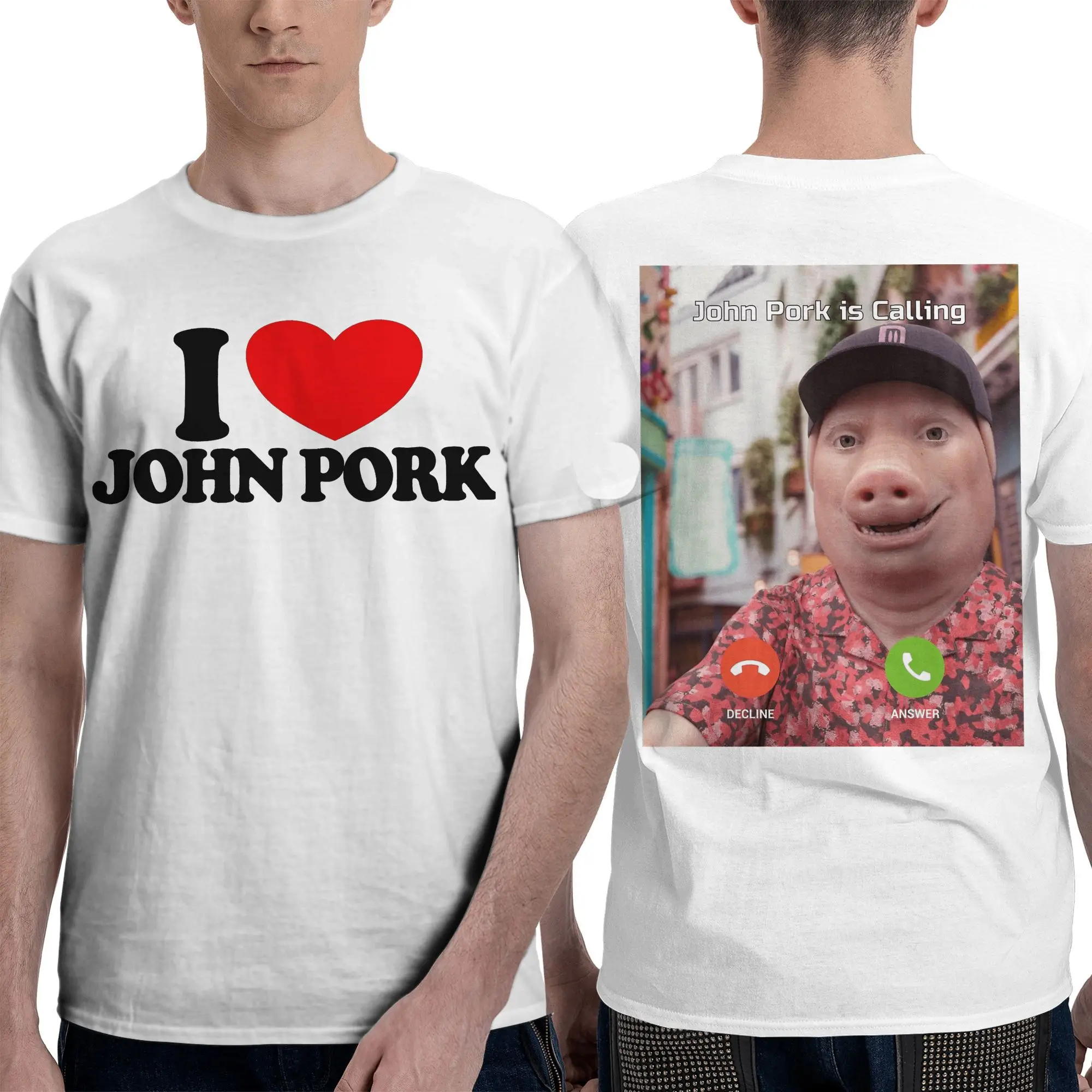 Funny Trending John Pork is Calling T-Shirt for Men Novelty Pure Cotton Tees O Neck Short Sleeve T Shirt Gift Idea Clothes 
Funny Trending John Pork is Calling T-Shirt for Men Novelty Pure Cotton Tees O Neck Short Sleeve T Shirt Gift Idea Clothes