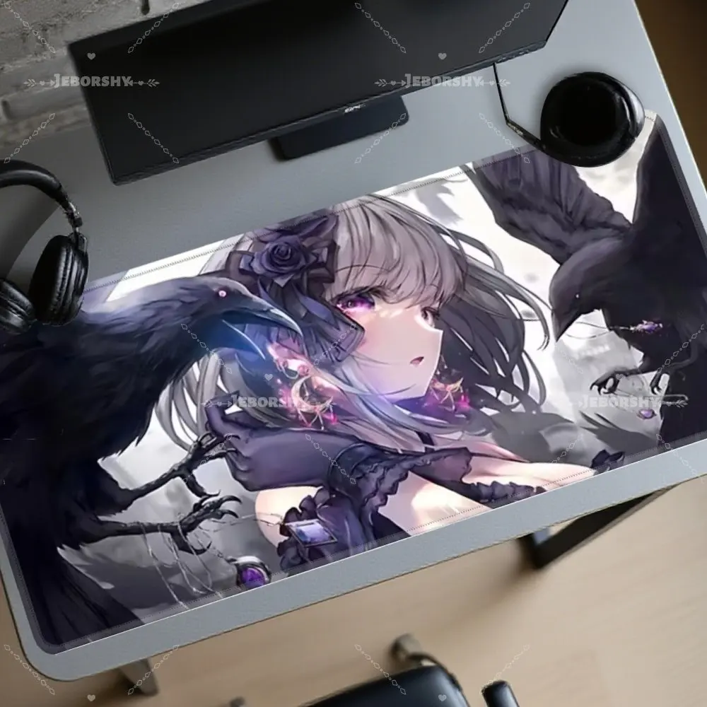 Gothic Anime Girl with Black Crows Print Large Mouse Pad, Non-slip Desk Mat, Perfect Gift for Anime Fans, Extended Keyboard Pad
Gothic Anime Girl with Black Crows Print Large Mouse Pad, Non-slip Desk Mat, Perfect Gift for Anime Fans, Extended Keyboard Pad