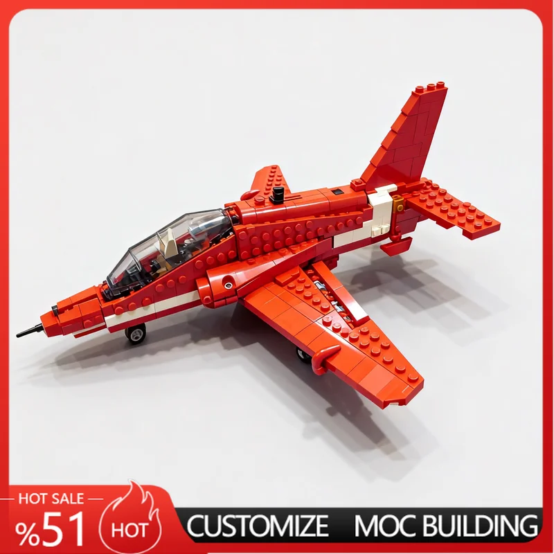 495 Parts Hawk Red Arrows Aircraft Moc Building Blocks Model Assembly Educational Toy Customize Creative Display Special Gifts
495 Parts Hawk Red Arrows Aircraft Moc Building Blocks Model Assembly Educational Toy Customize Creative Display Special Gifts