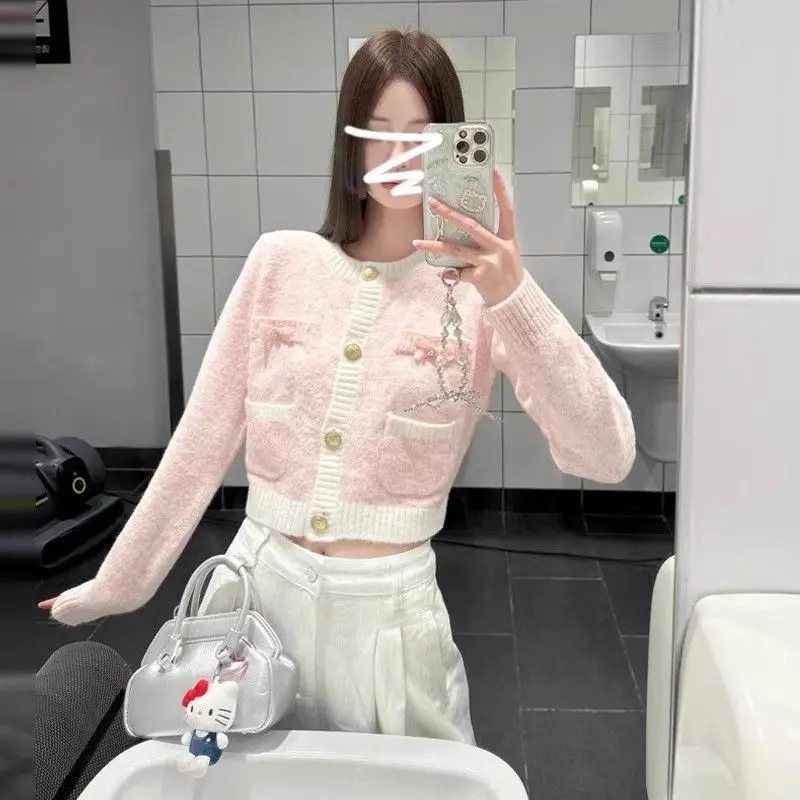 Gagaok Cardigan Women French Style Autumn Winter Kawaii Clothes Gentle Bow Sweet Pink Sweater Coat Knitwear Slim Knit Top
Gagaok Cardigan Women French Style Autumn Winter Kawaii Clothes Gentle Bow Sweet Pink Sweater Coat Knitwear Slim Knit Top