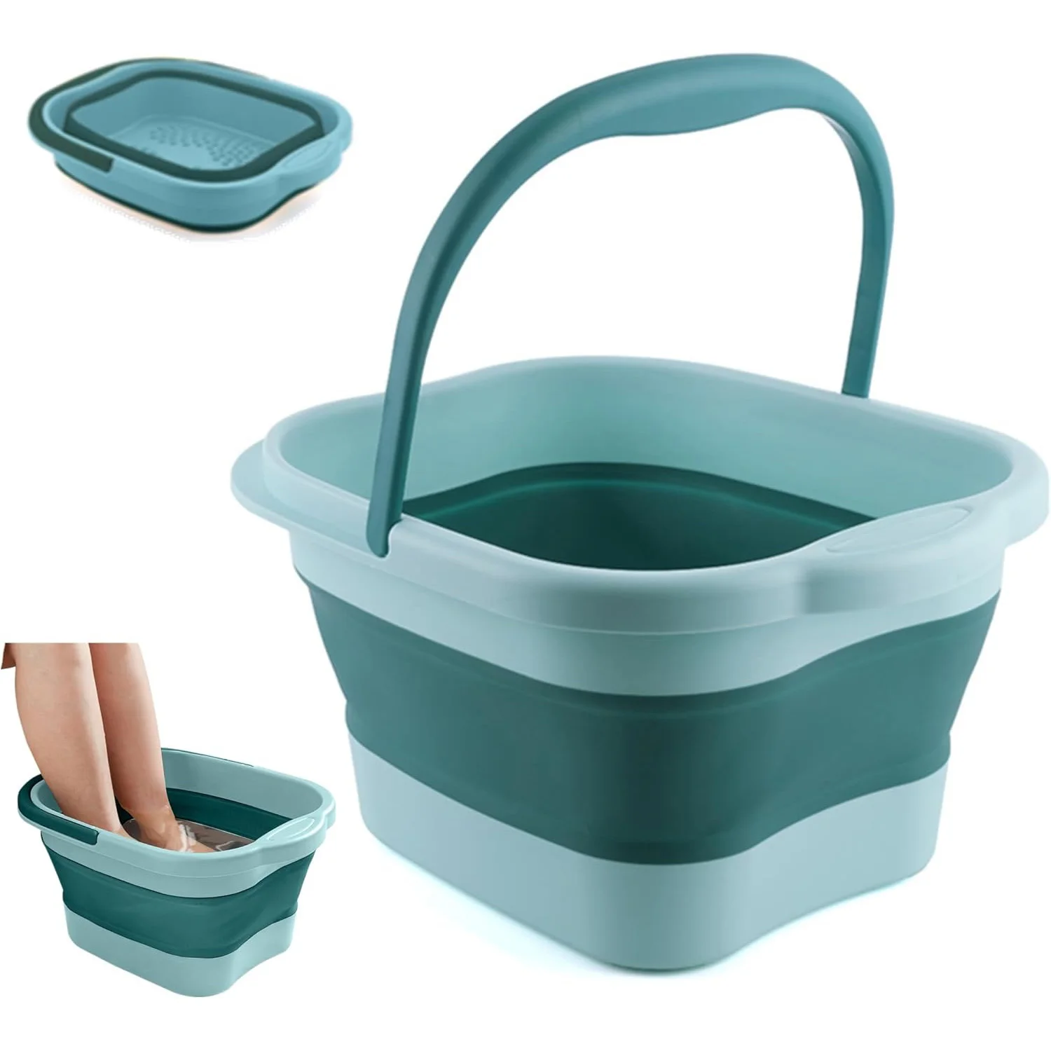 Multifunction Collapsible Foot Soaking Tub with Massage Acupoint for Feet Soaking, Multifunction Plastic Bucket with Handle
Multifunction Collapsible Foot Soaking Tub with Massage Acupoint for Feet Soaking, Multifunction Plastic Bucket with Handle