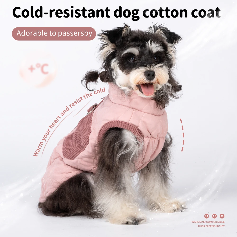 Winter Dog Coat Diamond Pattern Warm Plush Jacket - Quick Wear with Leash Hole Reflective Strips for Small Dogs
Winter Dog Coat Diamond Pattern Warm Plush Jacket - Quick Wear with Leash Hole Reflective Strips for Small Dogs