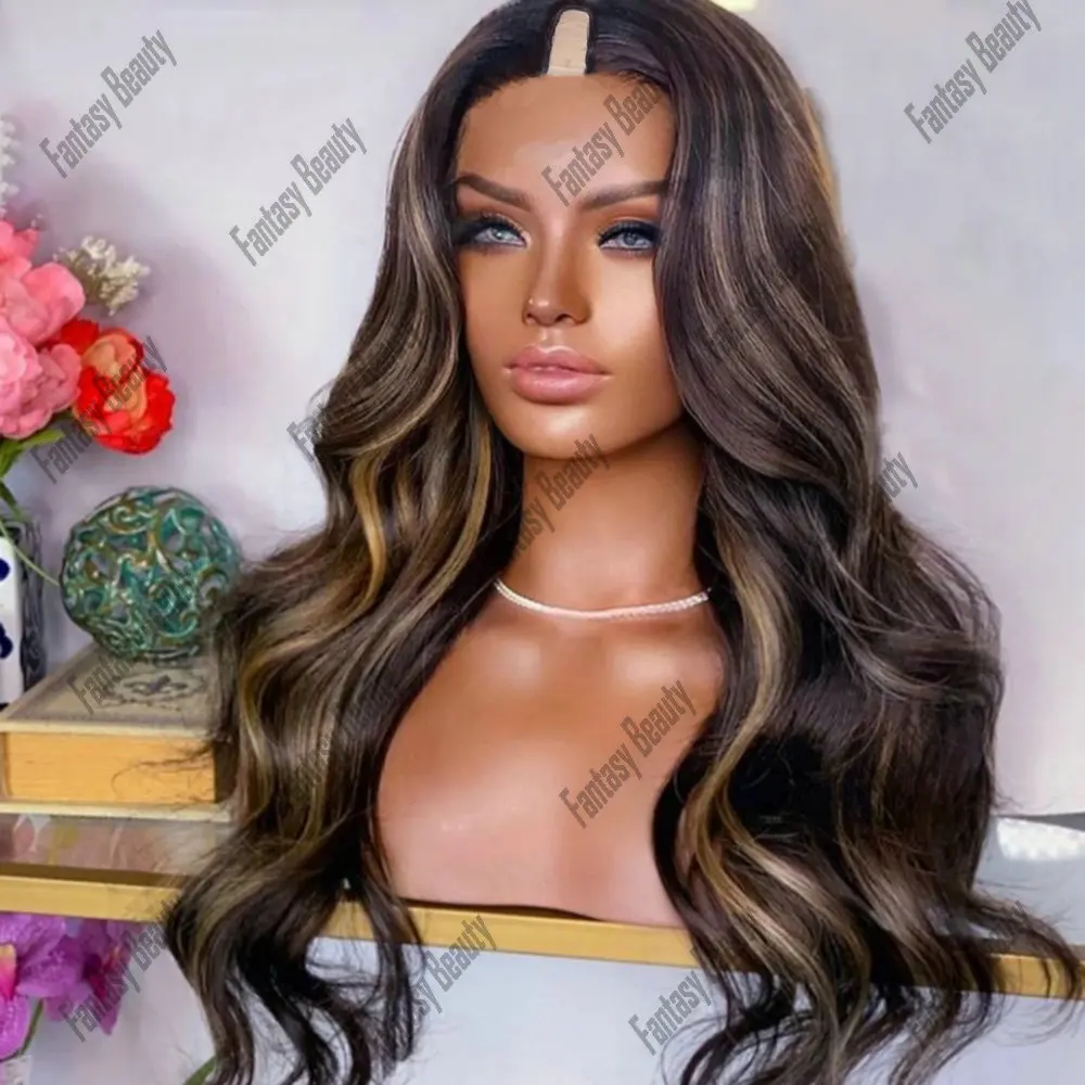 Full Machine Made 180Density Glueless V Part Wigs 100% Human Hair Highlight Blonde Body Wave For Women U Part Wigs Indian Hair
Full Machine Made 180Density Glueless V Part Wigs 100% Human Hair Highlight Blonde Body Wave For Women U Part Wigs Indian Hair